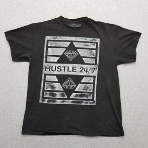GORT Shirt Mens Large‎ Black Diamond Hustle 24/7 Short Sleeve